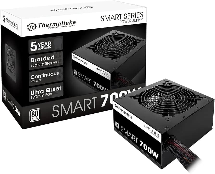 FUENTE DE PODER THERMALTAKE 700W, CERTIFICADA, ATX